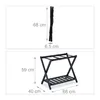 Porte-bagages Relaxdays, pliable, en bambou, H x l x P : 59 Voir les images du produit 4