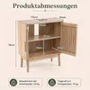 COSTWAY Badkamerkast met 2 draaideuren, badkamerkast met 2 Productafbeelding-voorbeeld 3