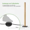 EDISHINE Drewniana lampa podłogowa, ściemnialna lampa Podgląd zdjęcia produktu 5