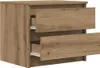 vidaXL Comodino Artisan oak 50x40x43,5 cm materiale a base Anteprima dell’immagine prodotto 5