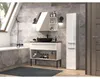 Badezimmerschrank NEL II 31x30x174 cm  weiß  glänzend Produktbild-Vorschau 3