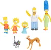 A collection of Simpsons figurines and pets arranged on a white background. Náhľad obrázku produktu