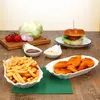 6x Fries Pommesschale oval weiß Currywurst-Schale Produktbild-Vorschau 5