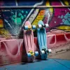 Xootz Penny Board Mini Cruiser Skateboard - Pastellblau - Produktbild-Vorschau 2