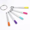 5 Teile/satz Mini Messlöffel Bunte Silikon Edelstahl Lange Produktbild-Vorschau 9