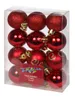 TrendLine Weihnachtskugeln bruchfest, langlebig Ø 4 cm rot Produktbild-Vorschau 1