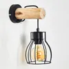 Aprica »Aprica« Wandlampe aus Metall/Holz in Schwarz/Natur Produktbild-Vorschau 6