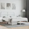 vidaXL Bettgestell mit Kopfteil Metall Weiß 140x200 cm - Produktbild-Vorschau 1