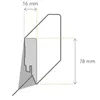 PROVISTON | Sockelleiste | MDF Foliert | Abgerundetes Produktbild-Vorschau 2
