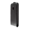 A black flip cover case for a smartphone is shown from the side against a white background. Anteprima dell’immagine prodotto