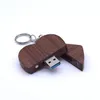 Sada: USB drevené srdce 3.0 64GB a drevený box, orech Náhľad obrázku produktu 3