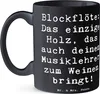 Mr. & Mrs. Panda Becher Spruch Blockflöte Humor - Schwarz - Produktbild-Vorschau 2