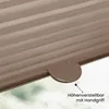 Sonello Plissee Klemmfix ohne Bohren 70cm x 220cm Braun Produktbild-Vorschau 6