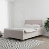 Boxspringbett Schlafzimmerbett LUCIEN 200x200cm in Stoff Produktbild-Vorschau 1
