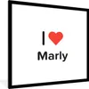 MuchoWow® Gerahmtes Poster Ich liebe - Marly - Mädchen Produktbild-Vorschau 1