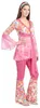 Costume da donna Hippie anni '60 color rosa - M/L Anteprima dell’immagine prodotto 4