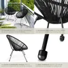 Lot de 2 chaises de jardin Santana - noir Voir les images du produit 5