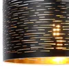 Hängelampe, schwarz-gold, rund, Kunststoff 38 cm Produktbild-Vorschau 7