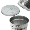 Zink Abfalleimer mit Deckel - 55 Liter - Metall Garten Produktbild-Vorschau 3