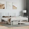 The Living Store Bettgestell mit Kopf- und Fußteil Metall Produktbild-Vorschau 1