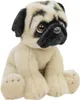 A plush toy pug sitting down. Produktbild-Vorschau