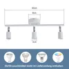 ZMH LED Deckenstrahler 3 Flammig Deckenleuchte Innen  GU10 Produktbild-Vorschau 3
