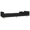 CLORIS Schlafsofa 2-Sitzer - mit 2 Kissen - Schwarz Stoff - Produktbild-Vorschau 6