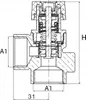 Sicherheitsventil 3/4 Zoll 3 Bar F/F Produktbild-Vorschau 2