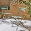 Set 2 sedie da giardino bistrot pieghevole in metallo, Anteprima dell’immagine prodotto 4