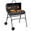 VonHaus Holzkohlegrill mit Deckel, Fassgrill, 2-in-1 BBQ & Produktbild-Vorschau 1