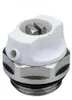 A close-up studio shot of a radiator vent plug. Produktbild-Vorschau