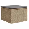 Design 10-tlg. Garten-Sofagarnitur mit Kissen Beige Poly Produktbild-Vorschau 5