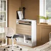 SoBuy FWT104-WN Klapptisch mit angebautem Schrank Produktbild-Vorschau 2