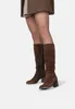 Poelman Damen Stiefel FLEUR Wildleder Blockabsatz 7 cm Produktbild-Vorschau 6