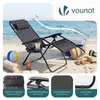 VOUNOT® 2er-Set Liegestuhl Klappbar mit Beistelltisch, Produktbild-Vorschau 5