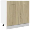 vidaXL Armoire basse Lyon Chêne Sonoma 80x46x81,5 cm Voir les images du produit 1