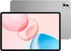 A silver tablet is shown from the front and back, with the screen displaying abstract colorful shapes. Produktbild-Vorschau