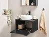 BELIANI Badezimmer Wandwaschtisch Schwarz Spanplatte Produktbild-Vorschau 4