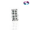 A product shot of a terminal block with multiple gemstones, set against a white background. A logo is visible in the top right corner. Produktbild-Vorschau