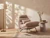 Schaukelsessel - Stoff - Taupe - RELIACO Produktbild-Vorschau 2