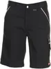 A pair of black cargo shorts shown from the front. Produktbild-Vorschau