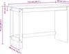 vidaXL Scrivania Marrone miele 112 x 50 x 75 cm Legno Anteprima dell’immagine prodotto 7