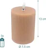 Świece LED Relaxdays, zestaw 4 szt., 13 x 7,5 cm, migoczący Podgląd zdjęcia produktu 4