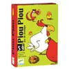 A box for the board game 'Piou Piou' by Djeco, featuring cartoon illustrations of chickens, a fox, and eggs on a green background. Náhled obrázku produktu