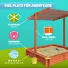 SPIELWERK® Sabbiera con Tetto 120x120cm Protezione UV 50 Anteprima dell’immagine prodotto 2