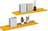 Schwebendes Regal 2 pcs Senfgelb 80 x 18 x 2,5 cm Stahl Produktbild-Vorschau 2