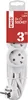 Steckdosenleiste 3 m / 3 Steckdosen / weiß / PVC / 1,5 mm2 Náhled obrázku produktu