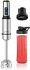 A hand blender set with accessories on a white background. Produktbild-Vorschau