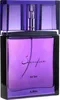 A perfume bottle with a purple liquid and a black base. Podgląd zdjęcia produktu