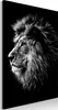 Vliesstoff Leinwandbild - Blue-eyed Lion (1 Part) Vertical Produktbild-Vorschau 1